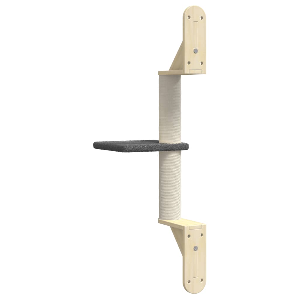 Wall-Mounted Cat Tree With Scratching Post 85.5 Cm