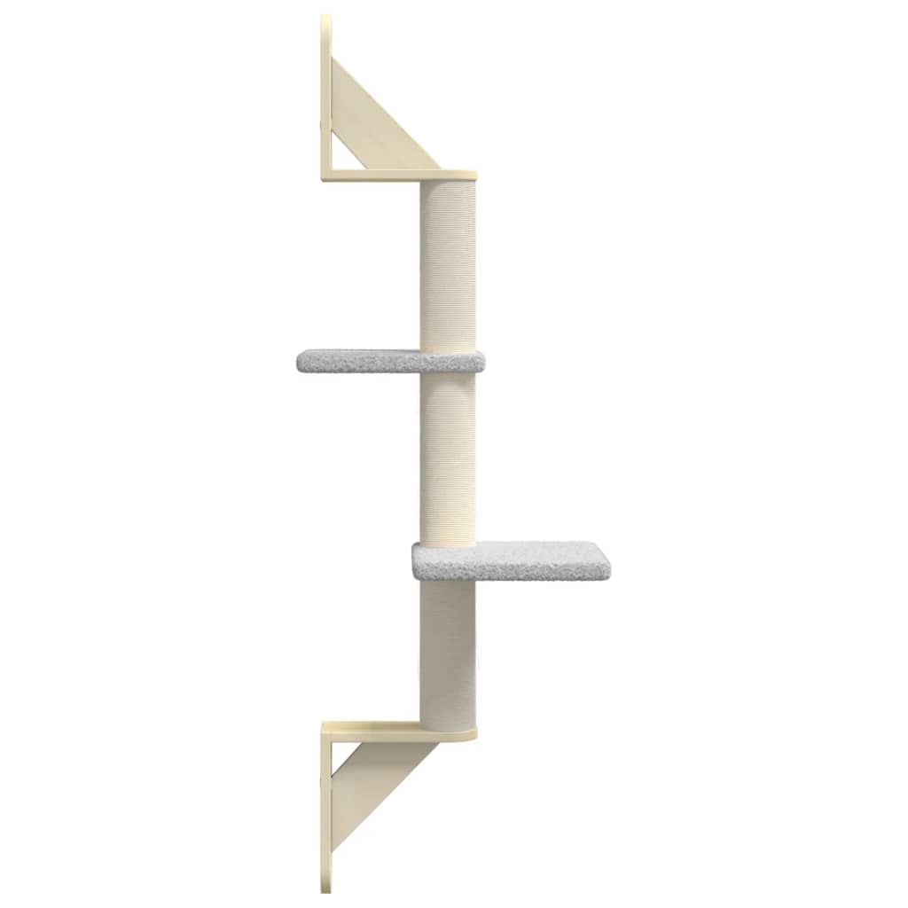Wall-Mounted Cat Tree With Scratching Post 108 Cm