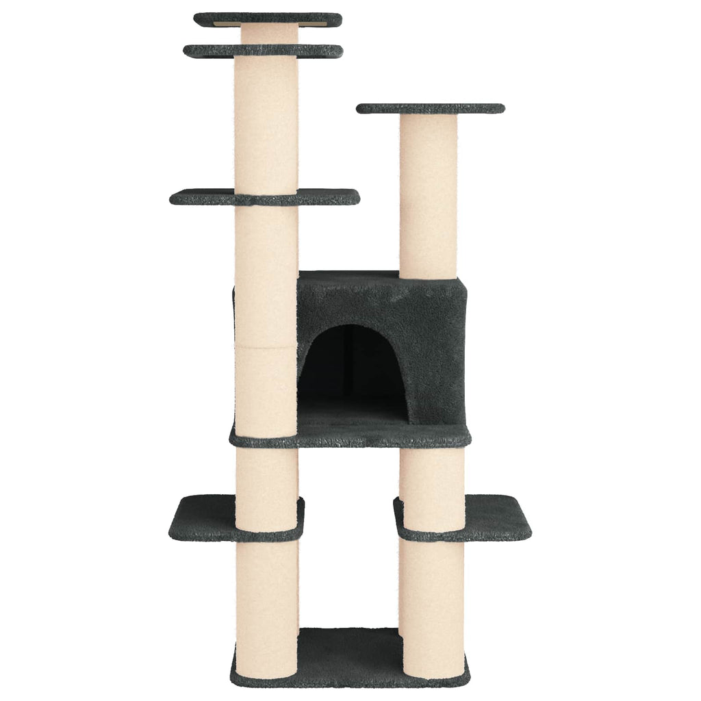 Cat Tree With Sisal Scratching Posts 161 Cm
