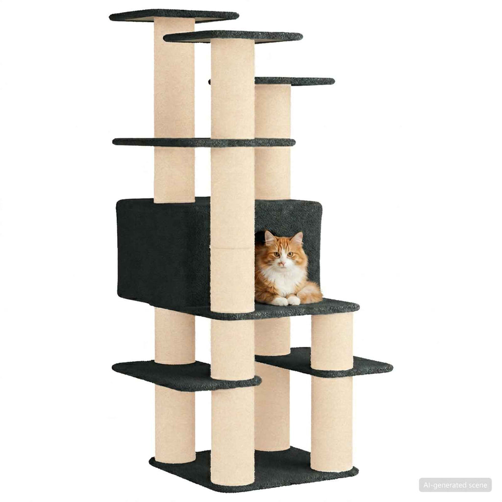 Cat Tree With Sisal Scratching Posts 161 Cm