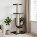 Cat Tree With Sisal Scratching Posts 137 Cm