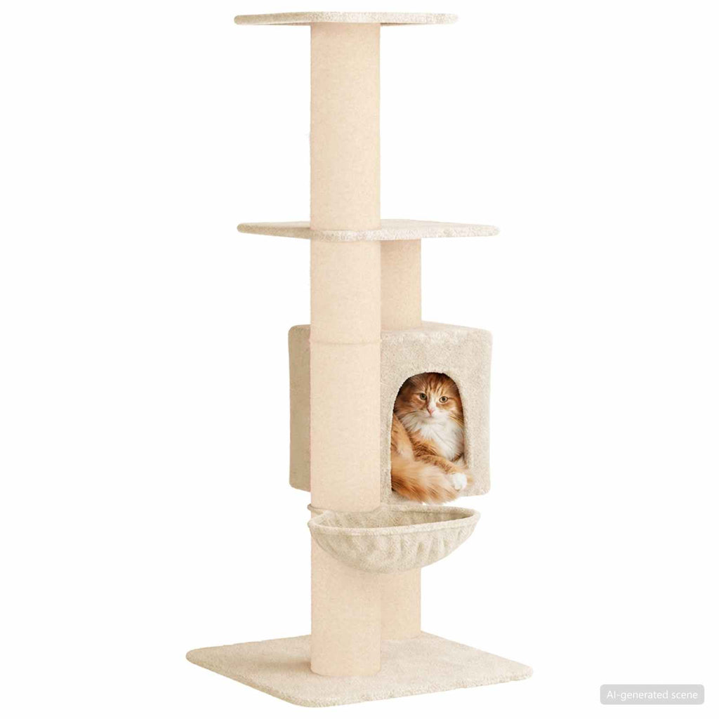 Cat Tree With Sisal Scratching Posts 137 Cm