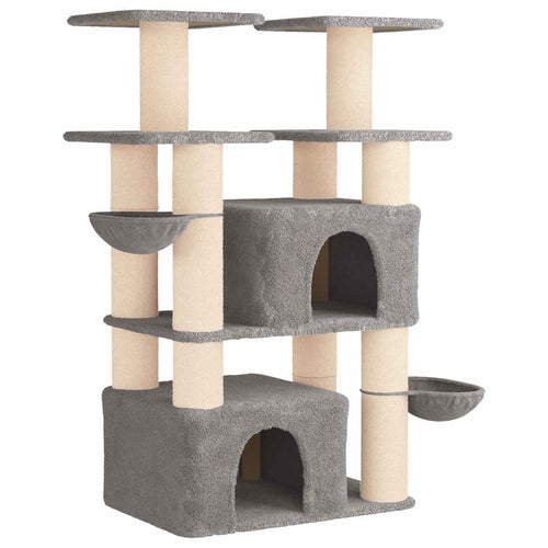 Cat Tree With Sisal Scratching Posts 147 Cm 2 Pcs