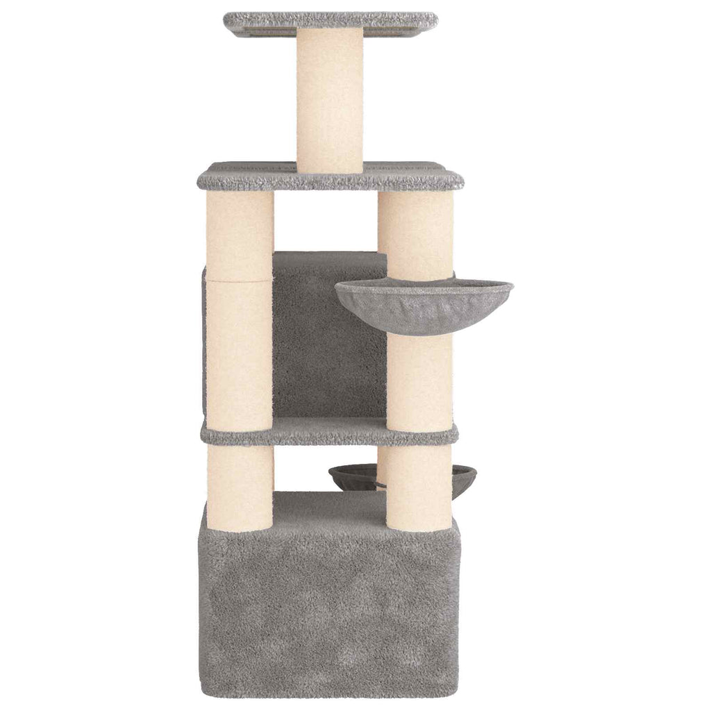 Cat Tree With Sisal Scratching Posts 147 Cm 2 Pcs